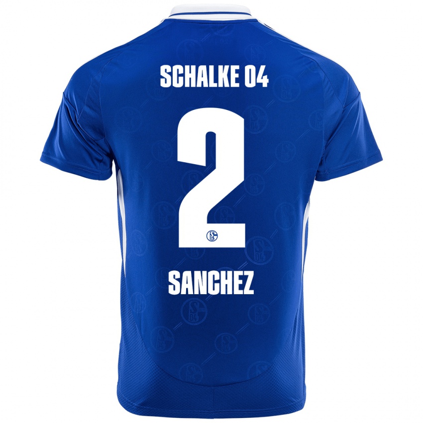 Criança Camisola Felipe Sánchez #2 Azul Real Principal 2024/25 Camisa Brasil