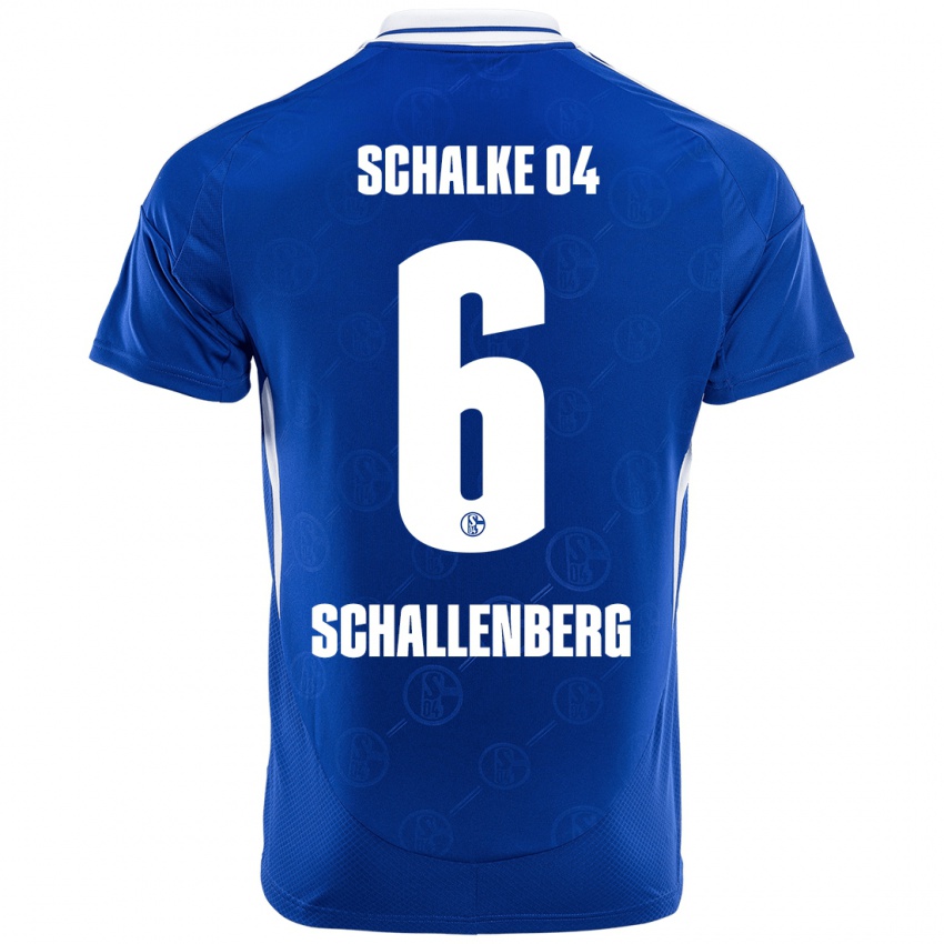 Criança Camisola Ron Schallenberg #6 Azul Real Principal 2024/25 Camisa Brasil