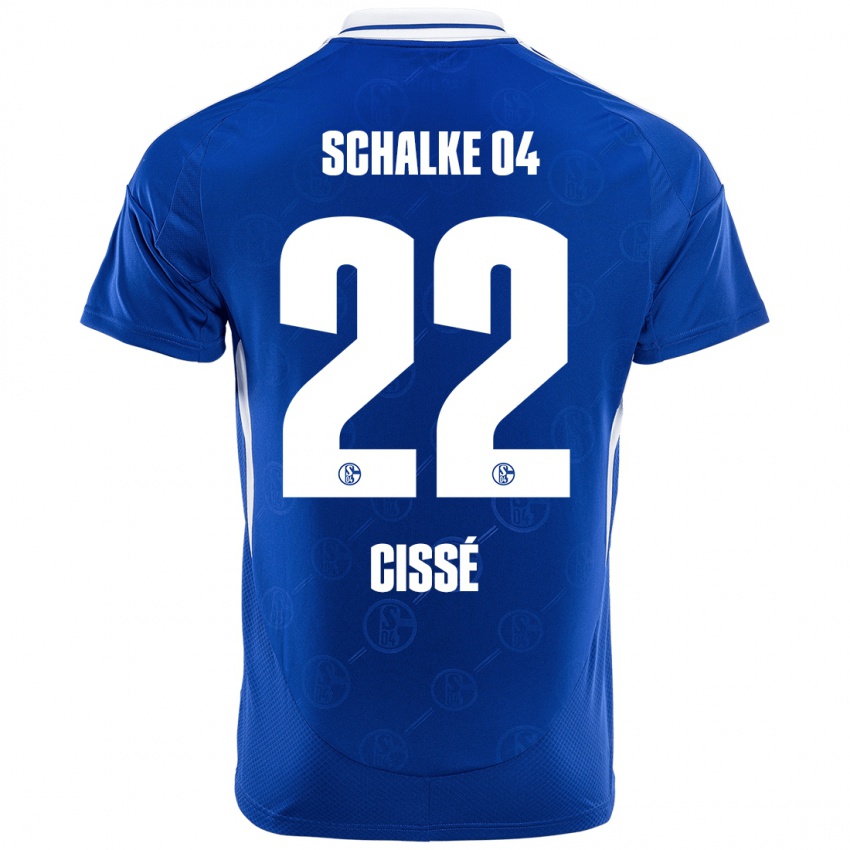 Criança Camisola Ibrahima Cissé #22 Azul Real Principal 2024/25 Camisa Brasil