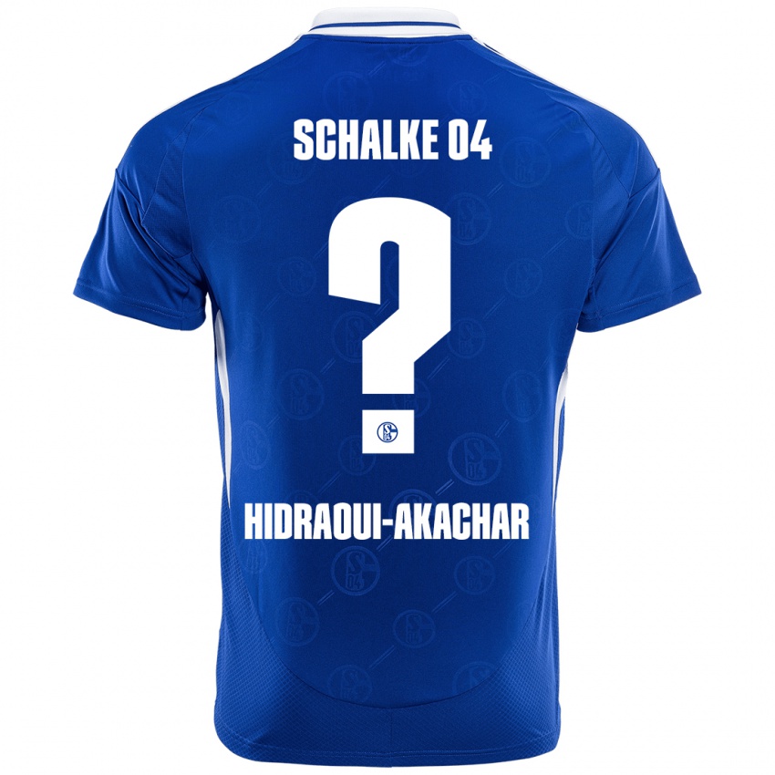 Criança Camisola Yassin Hidraoui-Akachar #0 Azul Real Principal 2024/25 Camisa Brasil