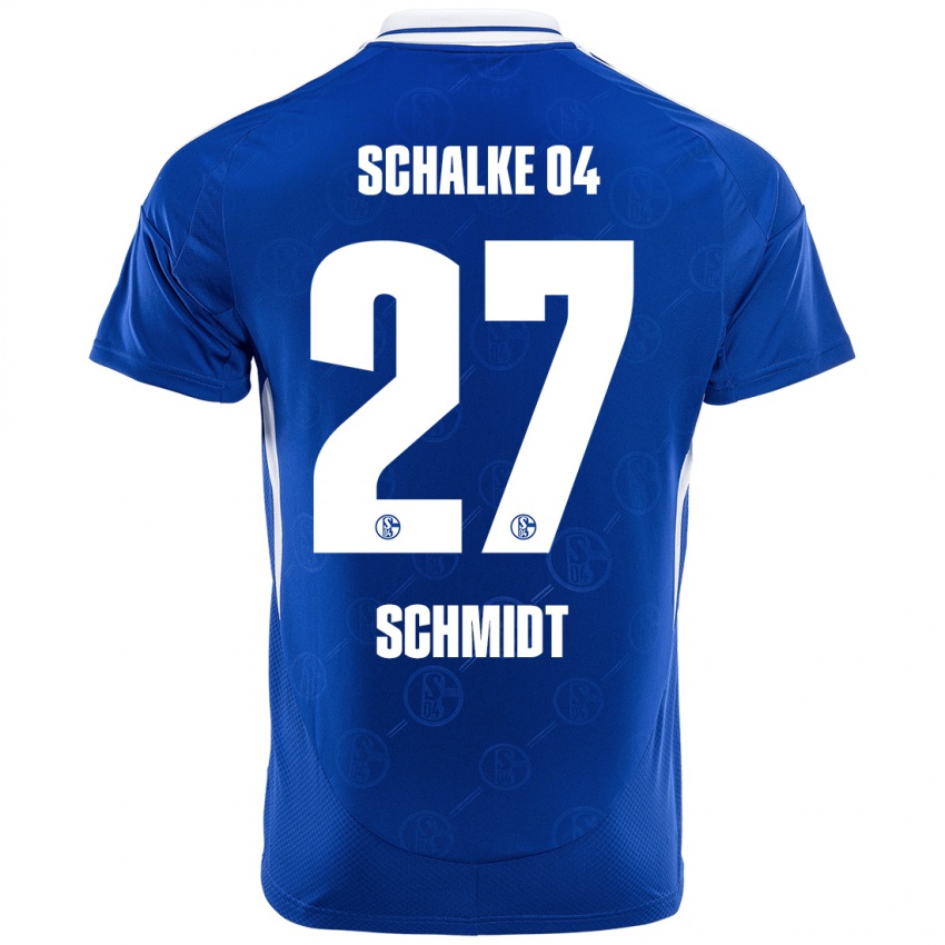 Criança Camisola Tim Schmidt #27 Azul Real Principal 2024/25 Camisa Brasil