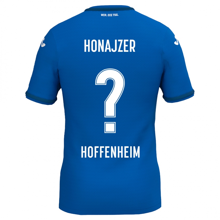 Criança Camisola Alex Honajzer #0 Azul Real Principal 2024/25 Camisa Brasil