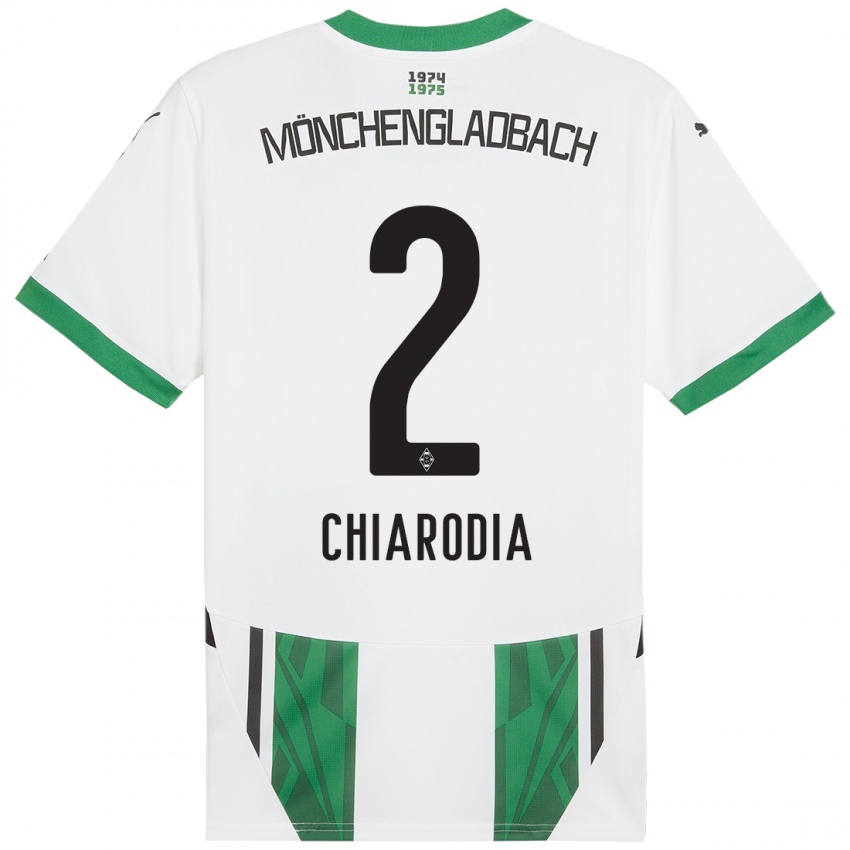 Criança Camisola Fabio Chiarodia #2 Verde Branco Principal 2024/25 Camisa Brasil