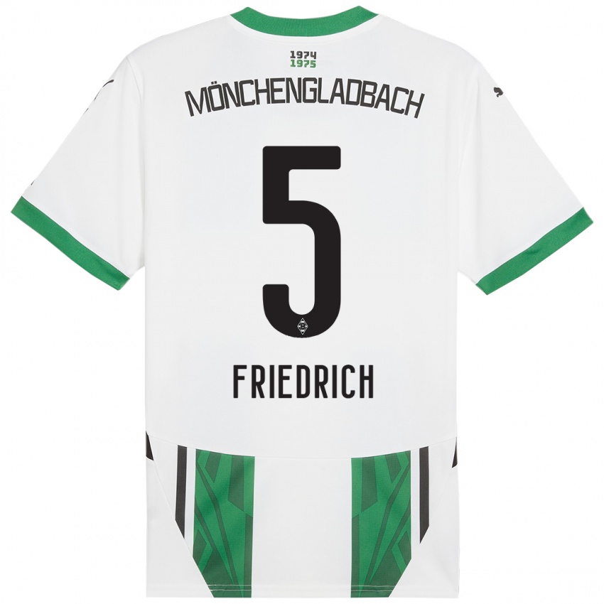 Criança Camisola Marvin Friedrich #5 Verde Branco Principal 2024/25 Camisa Brasil