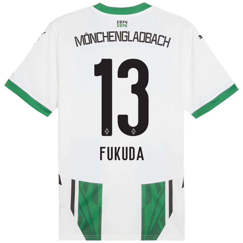 Criança Camisola Shio Fukuda #13 Verde Branco Principal 2024/25 Camisa Brasil