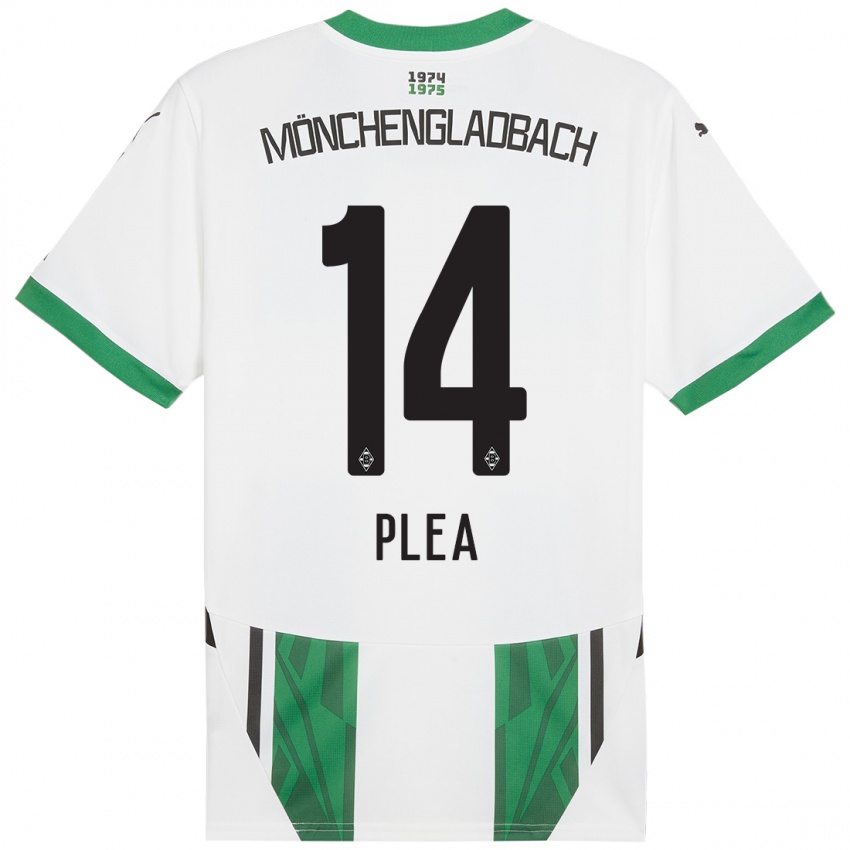 Criança Camisola Alassane Plea #14 Verde Branco Principal 2024/25 Camisa Brasil