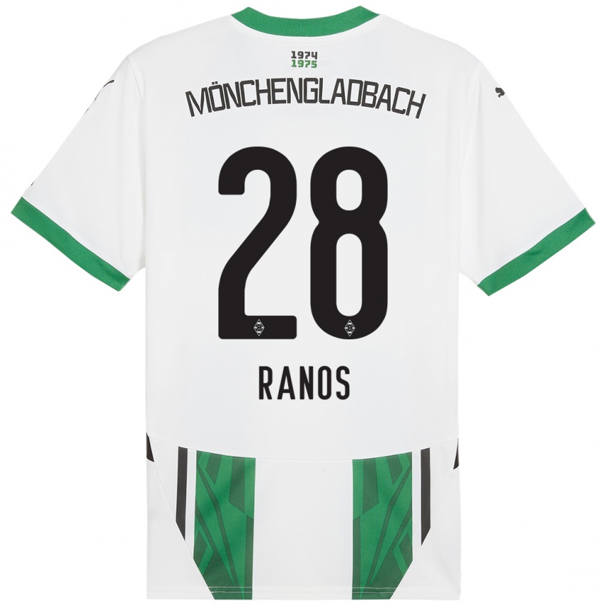 Criança Camisola Grant-Leon Ranos #28 Verde Branco Principal 2024/25 Camisa Brasil