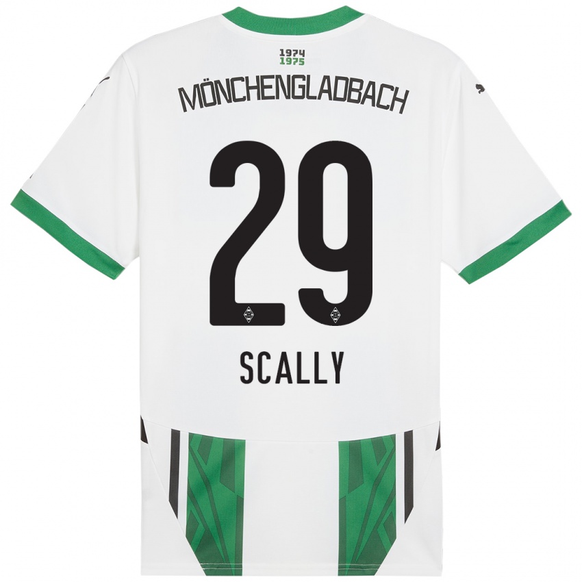 Criança Camisola Joe Scally #29 Verde Branco Principal 2024/25 Camisa Brasil