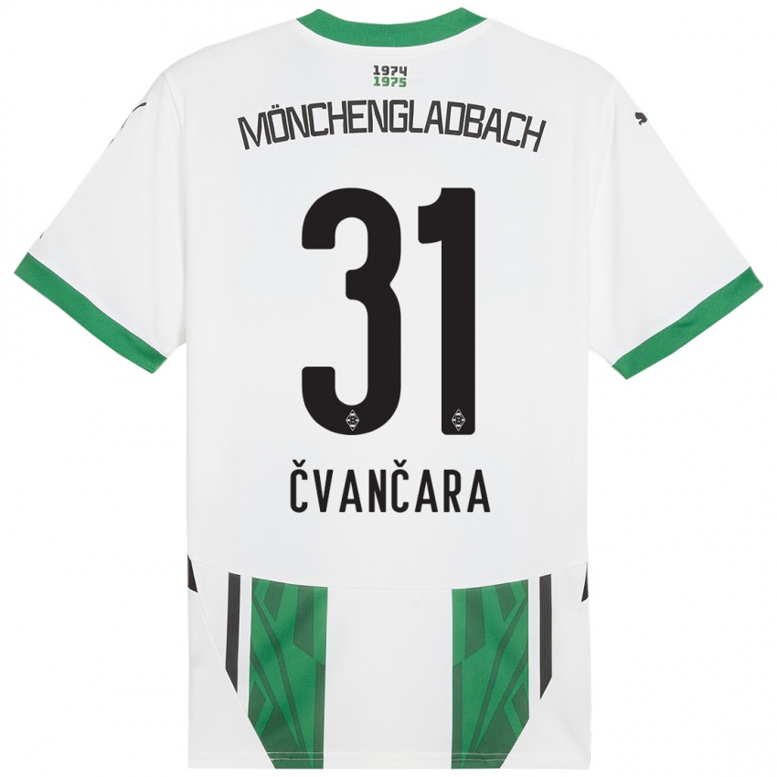 Criança Camisola Tomas Cvancara #31 Verde Branco Principal 2024/25 Camisa Brasil