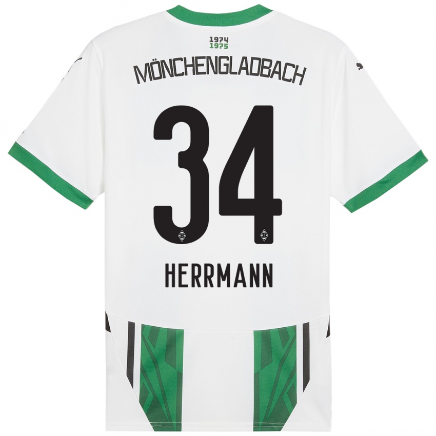 Criança Camisola Charles Herrmann #34 Verde Branco Principal 2024/25 Camisa Brasil