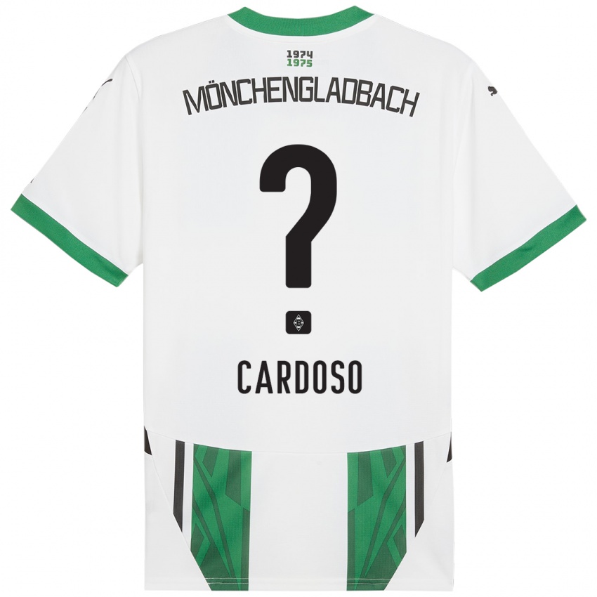 Criança Camisola Tiago Pereira Cardoso #0 Verde Branco Principal 2024/25 Camisa Brasil