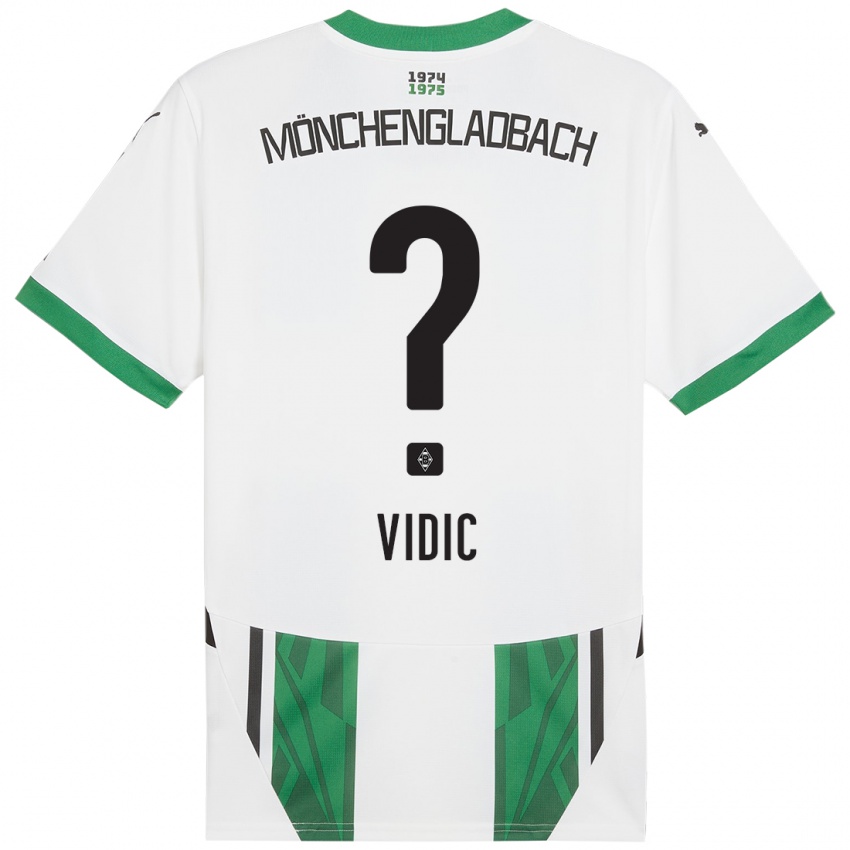 Criança Camisola Nico Vidic #0 Verde Branco Principal 2024/25 Camisa Brasil