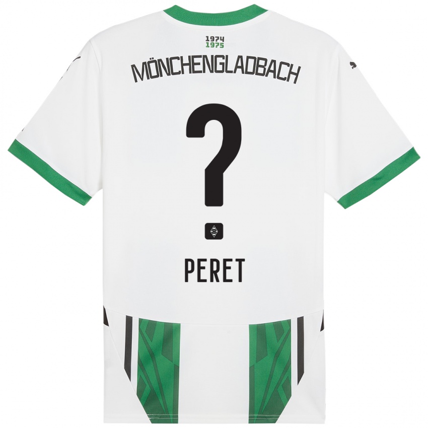 Criança Camisola Jakub Peret #0 Verde Branco Principal 2024/25 Camisa Brasil