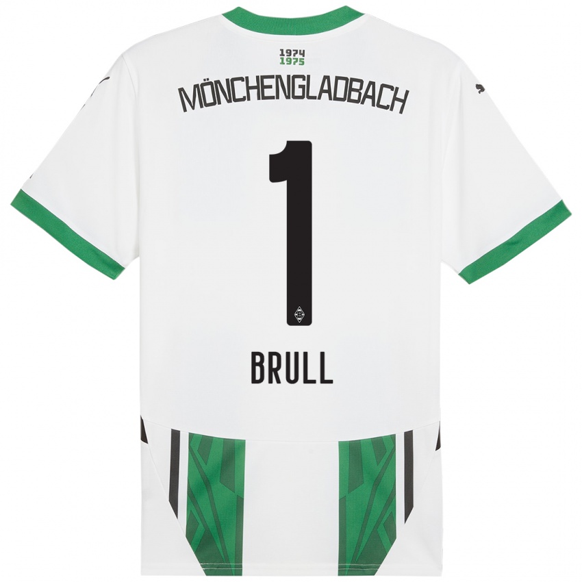 Criança Camisola Maximilian Brüll #1 Verde Branco Principal 2024/25 Camisa Brasil