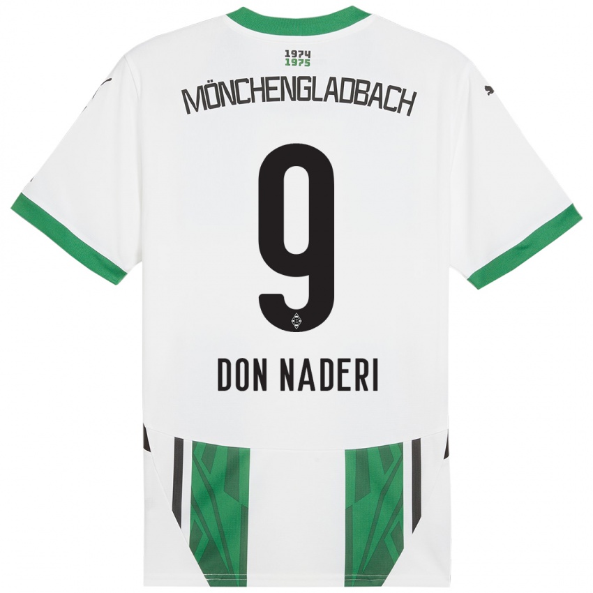 Criança Camisola Ryan Don Naderi #9 Verde Branco Principal 2024/25 Camisa Brasil