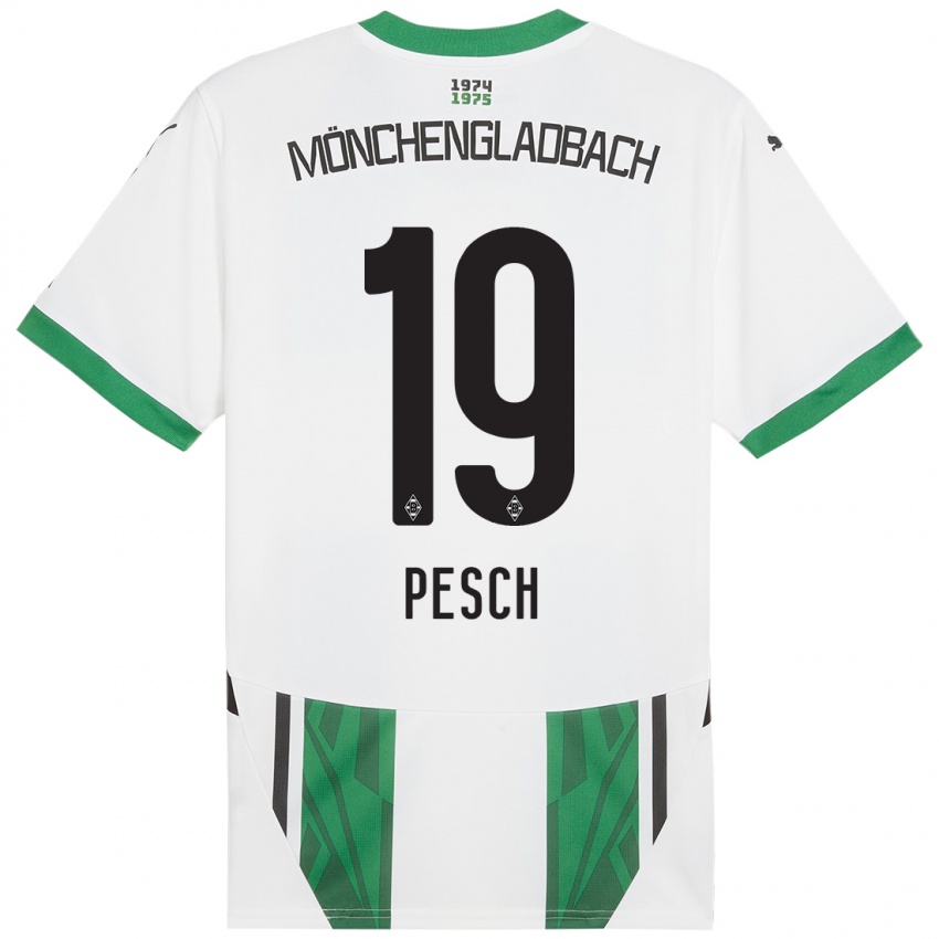 Criança Camisola Noah Pesch #19 Verde Branco Principal 2024/25 Camisa Brasil