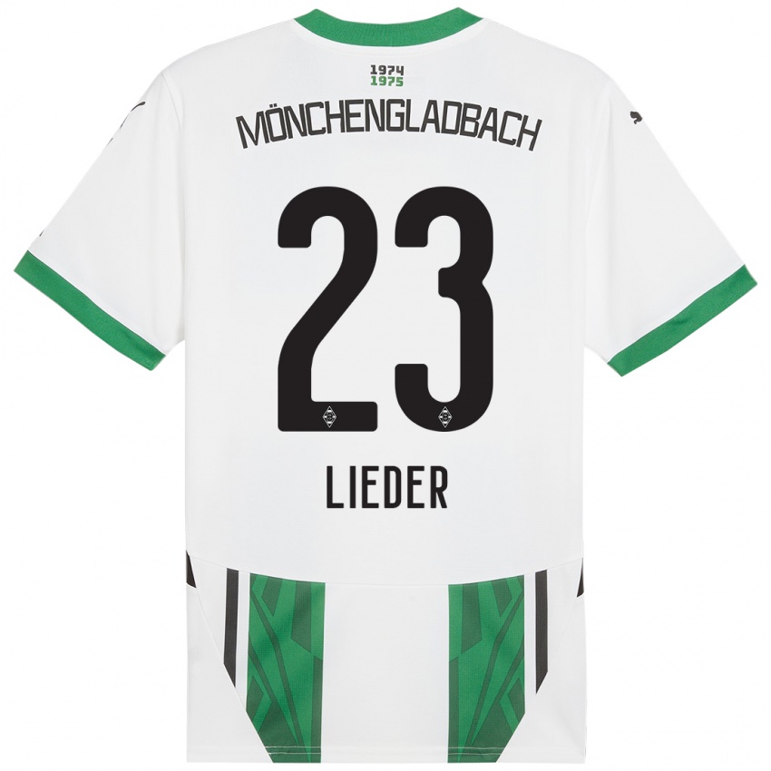 Criança Camisola Michel Lieder #23 Verde Branco Principal 2024/25 Camisa Brasil