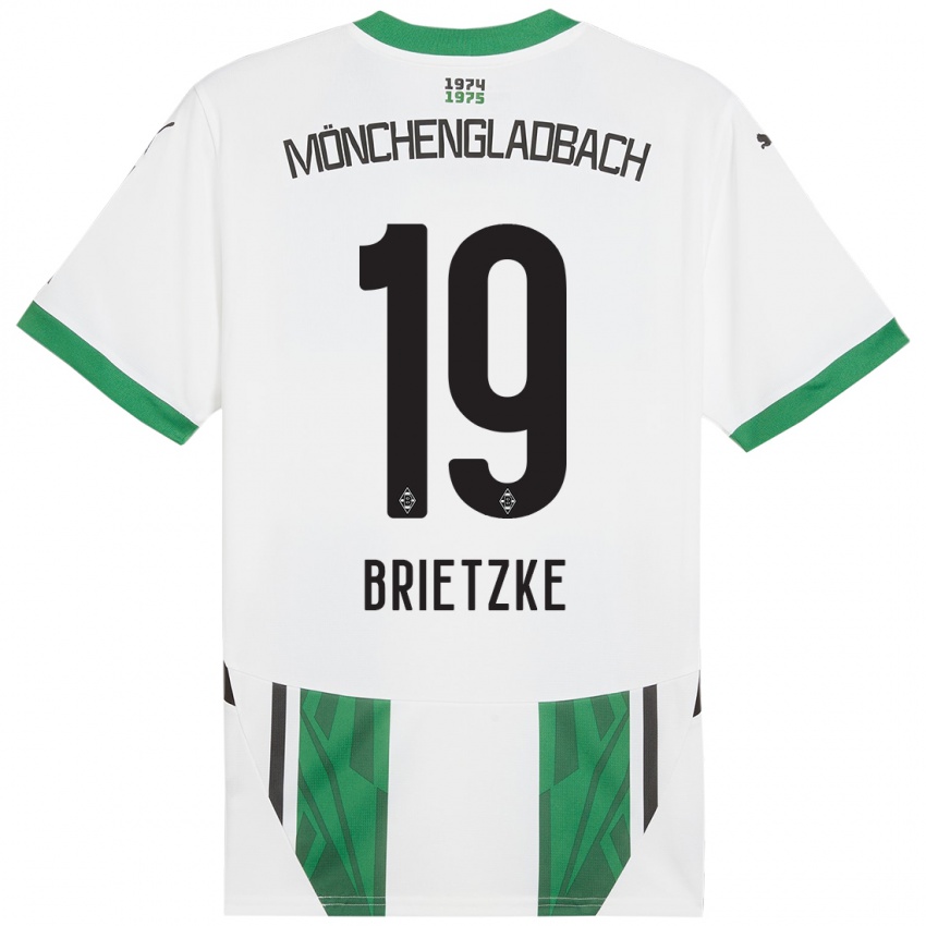 Criança Camisola Yvonne Brietzke #19 Verde Branco Principal 2024/25 Camisa Brasil