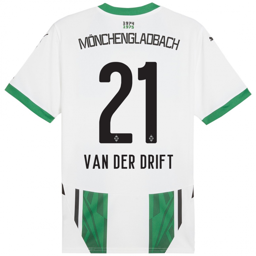 Criança Camisola Suus Van Der Drift #21 Verde Branco Principal 2024/25 Camisa Brasil