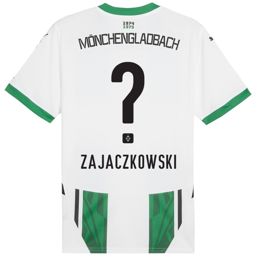 Criança Camisola Vincent Zajaczkowski #0 Verde Branco Principal 2024/25 Camisa Brasil