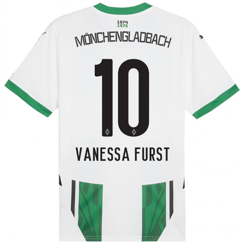 Criança Camisola Vanessa Fürst #10 Verde Branco Principal 2024/25 Camisa Brasil