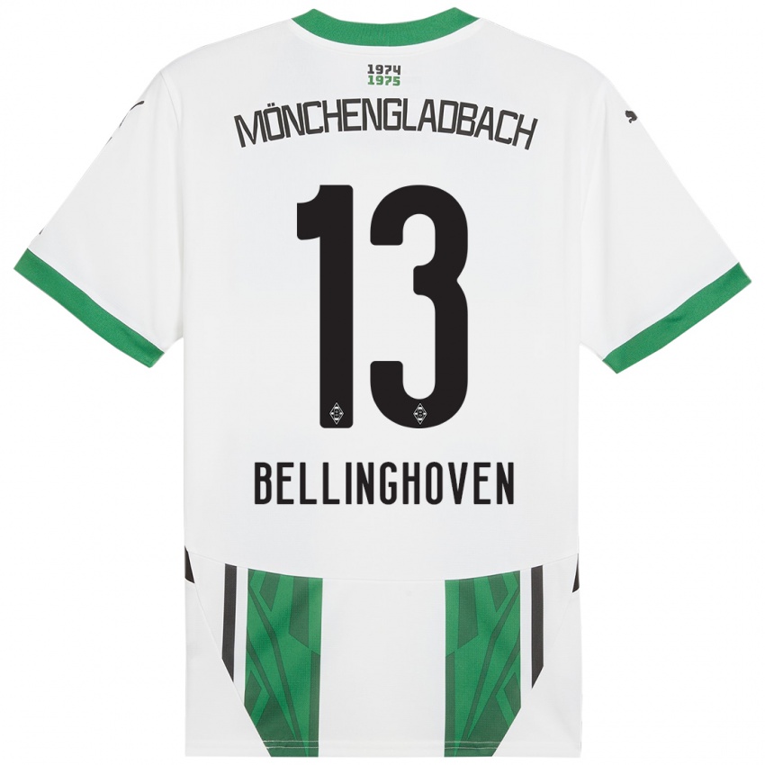 Criança Camisola Christina Bellinghoven #13 Verde Branco Principal 2024/25 Camisa Brasil