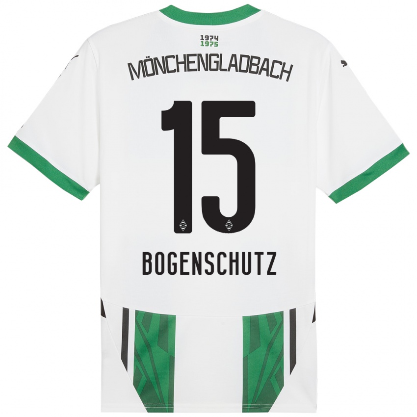 Criança Camisola Kerstin Bogenschutz #15 Verde Branco Principal 2024/25 Camisa Brasil