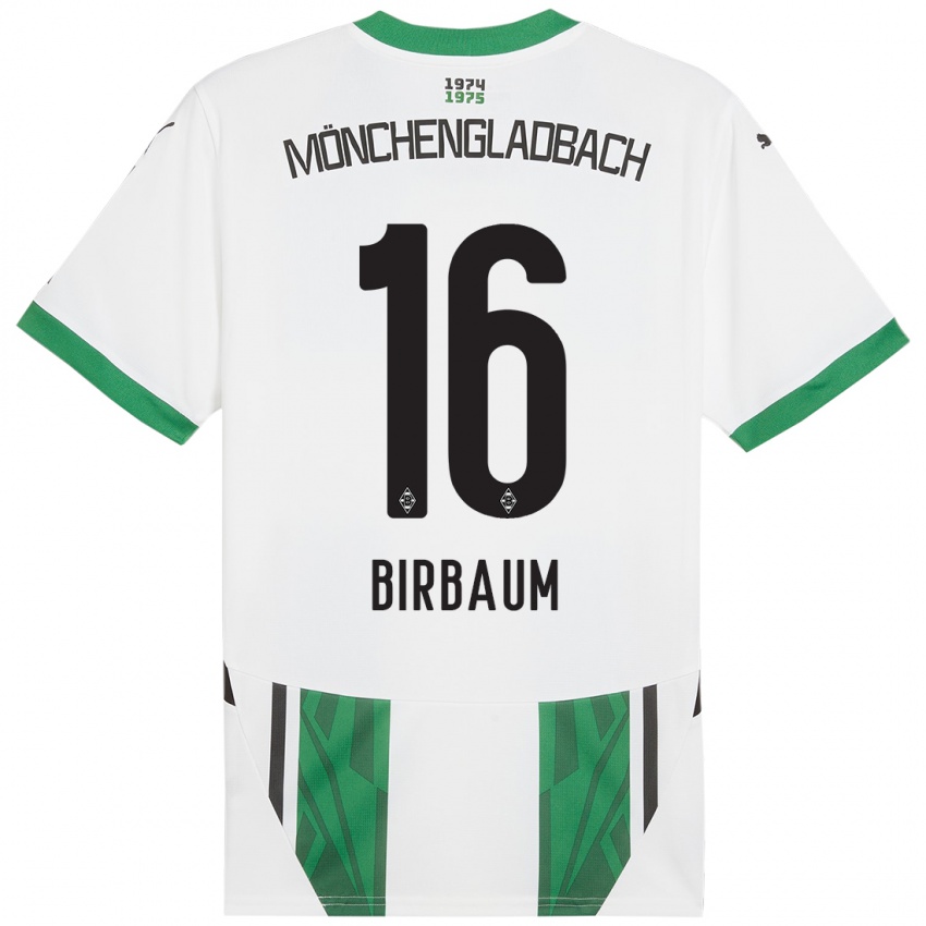 Criança Camisola Anne Birbaum #16 Verde Branco Principal 2024/25 Camisa Brasil