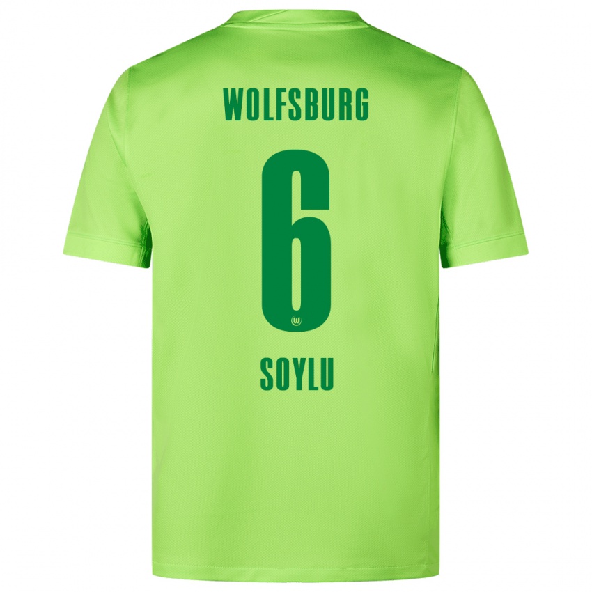 Criança Camisola Darwin Soylu #6 Verde Fluorescente Principal 2024/25 Camisa Brasil