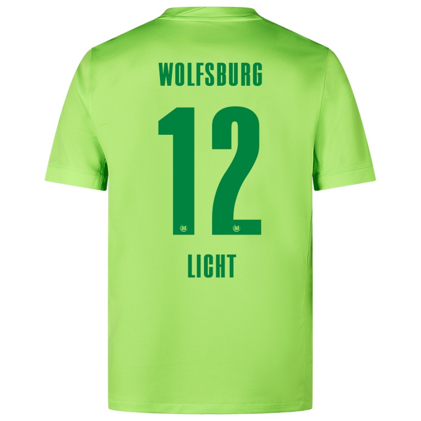 Criança Camisola Philipp Licht #12 Verde Fluorescente Principal 2024/25 Camisa Brasil