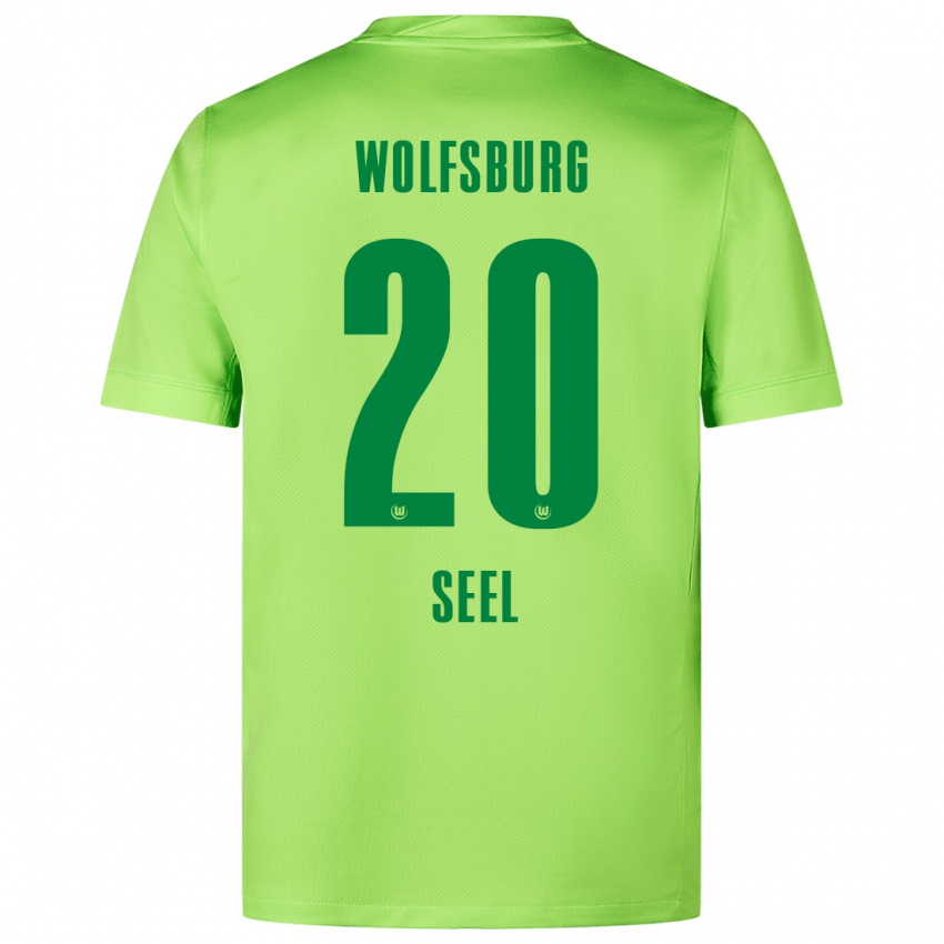 Criança Camisola William Seel #20 Verde Fluorescente Principal 2024/25 Camisa Brasil