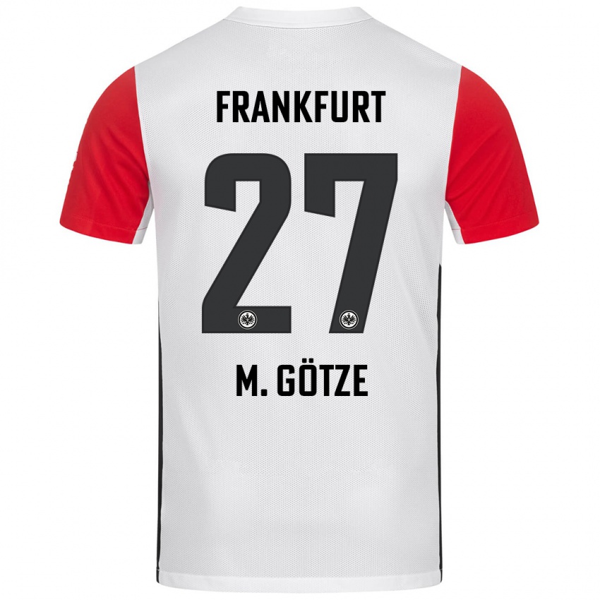 Criança Camisola Mario Götze #27 Branco Vermelho Principal 2024/25 Camisa Brasil