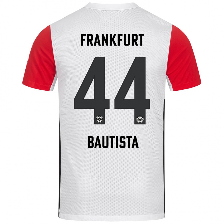 Criança Camisola Davis Bautista #44 Branco Vermelho Principal 2024/25 Camisa Brasil