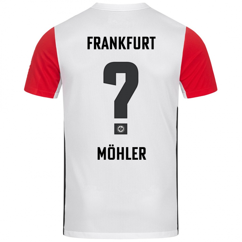 Criança Camisola Emil Möhler #0 Branco Vermelho Principal 2024/25 Camisa Brasil