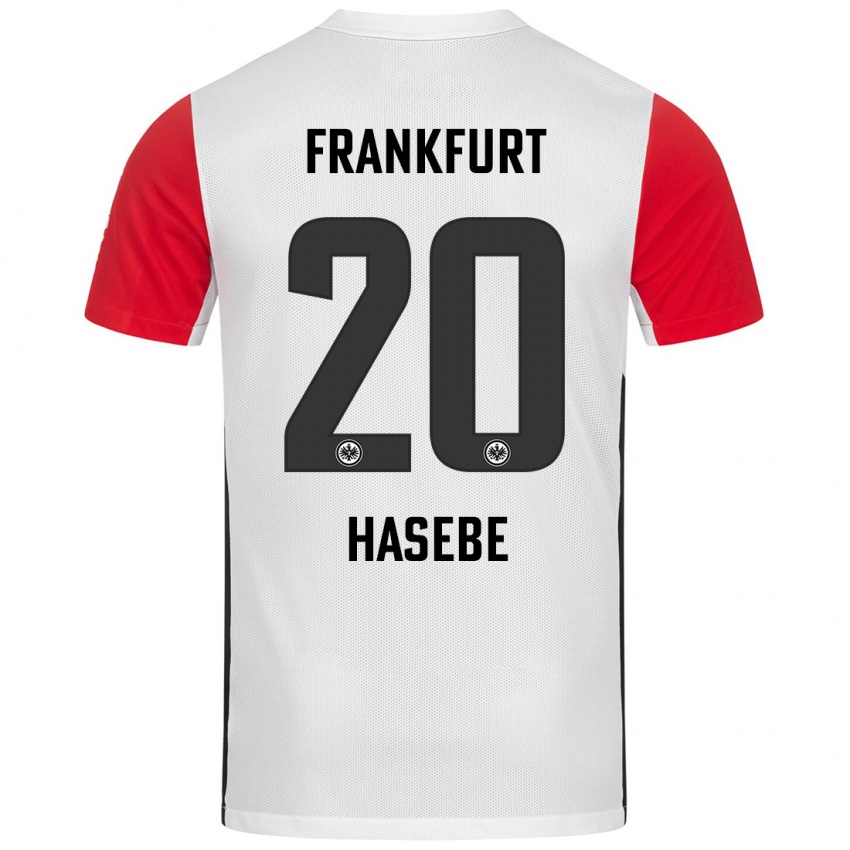 Criança Camisola Makoto Hasebe #20 Branco Vermelho Principal 2024/25 Camisa Brasil