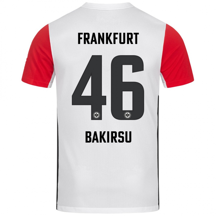 Criança Camisola Hüseyin Bakirsu #46 Branco Vermelho Principal 2024/25 Camisa Brasil