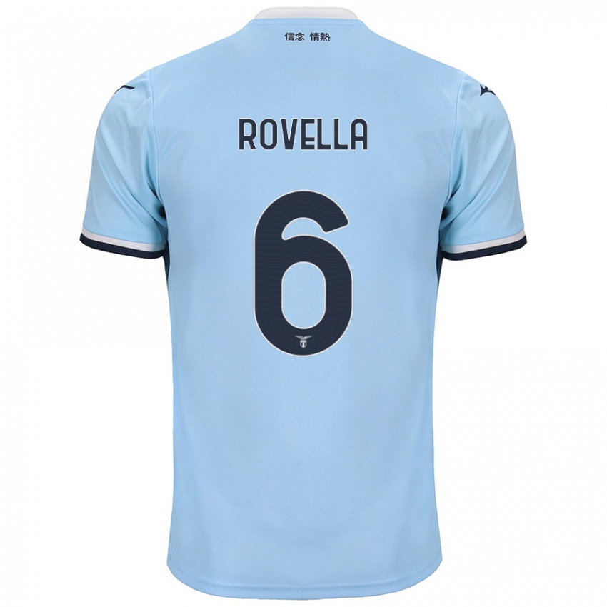 Criança Camisola Nicolo Rovella #6 Azul Principal 2024/25 Camisa Brasil