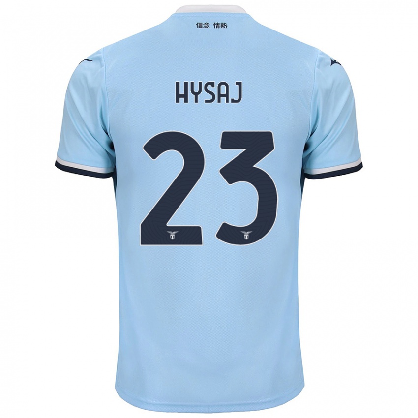 Criança Camisola Elseid Hysaj #23 Azul Principal 2024/25 Camisa Brasil