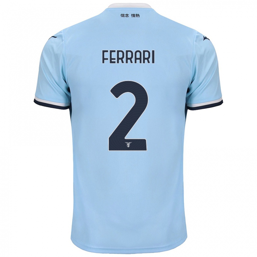 Criança Camisola Lorenzo Ferrari #2 Azul Principal 2024/25 Camisa Brasil