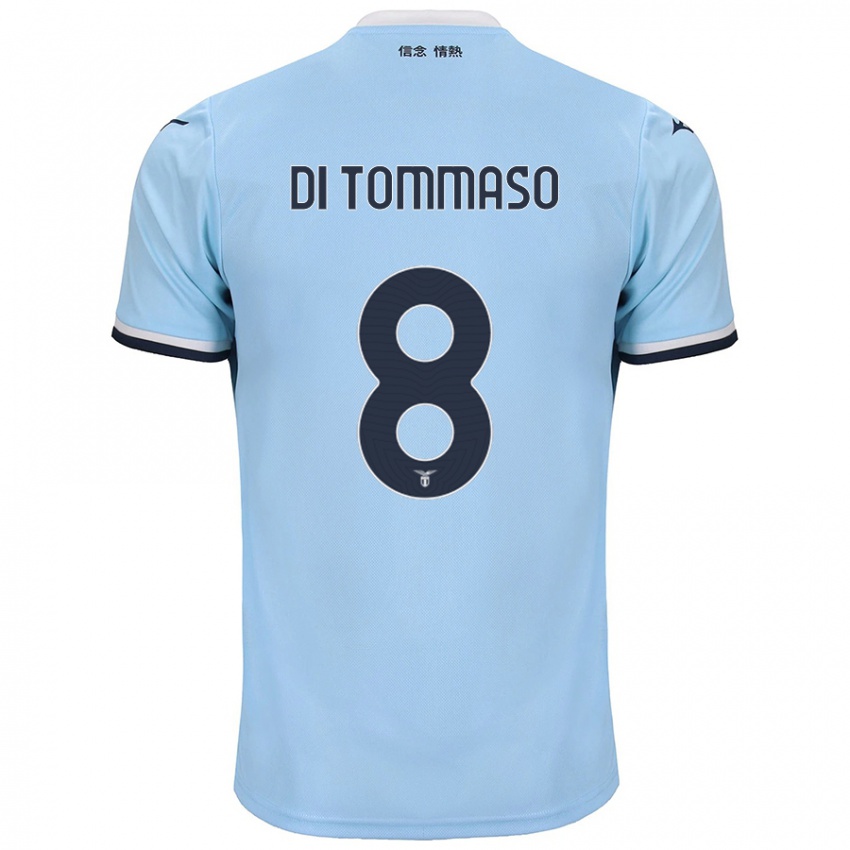 Criança Camisola Leonardo Di Tommaso #8 Azul Principal 2024/25 Camisa Brasil