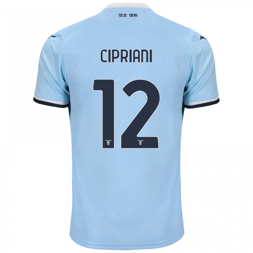 Criança Camisola Alessio Cipriani #12 Azul Principal 2024/25 Camisa Brasil