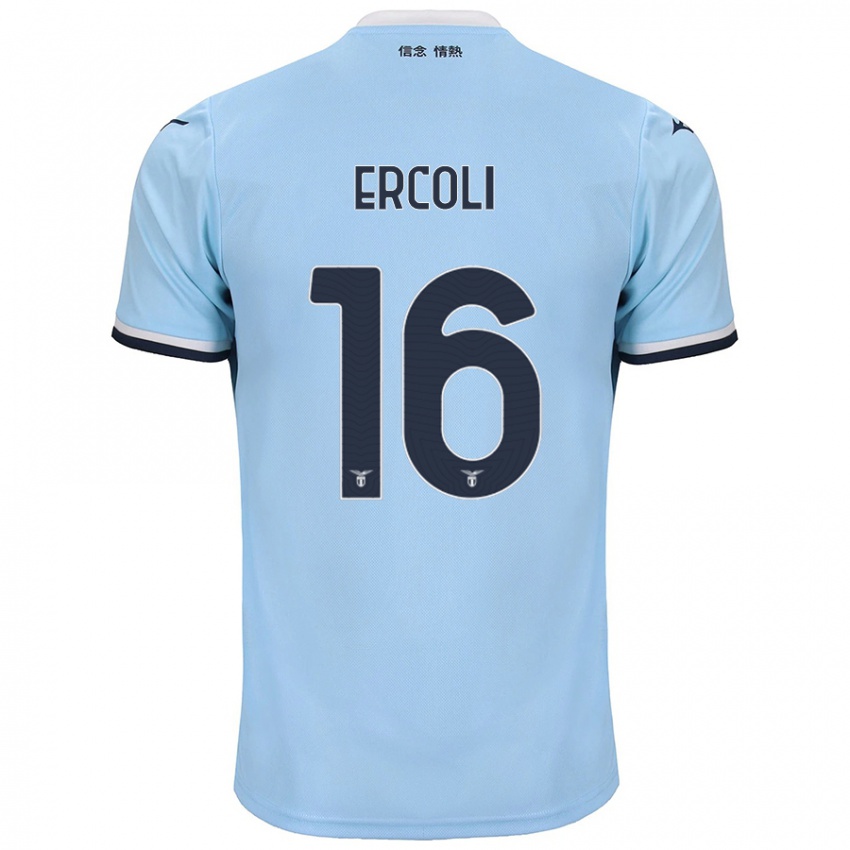 Criança Camisola Michele Ercoli #16 Azul Principal 2024/25 Camisa Brasil