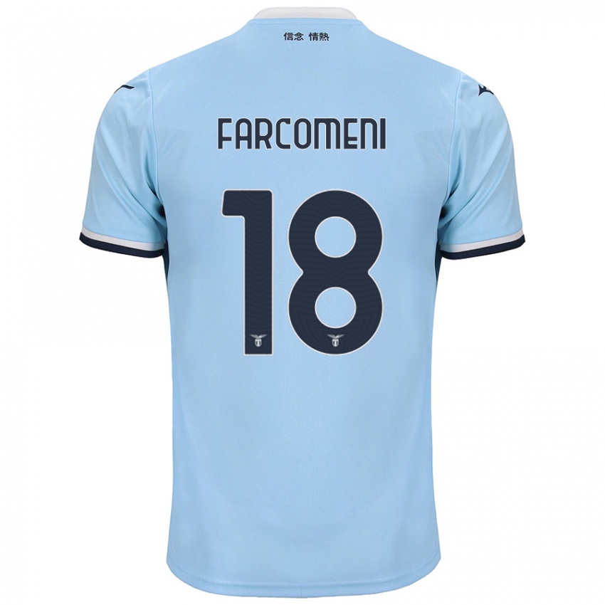 Criança Camisola Valerio Farcomeni #18 Azul Principal 2024/25 Camisa Brasil