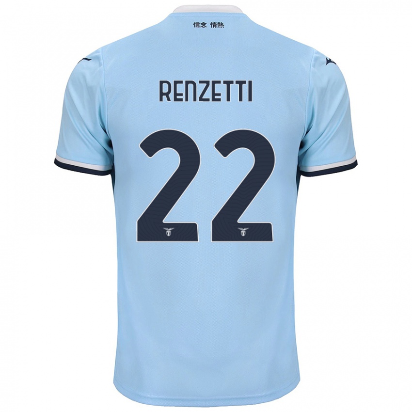 Criança Camisola Davide Renzetti #22 Azul Principal 2024/25 Camisa Brasil