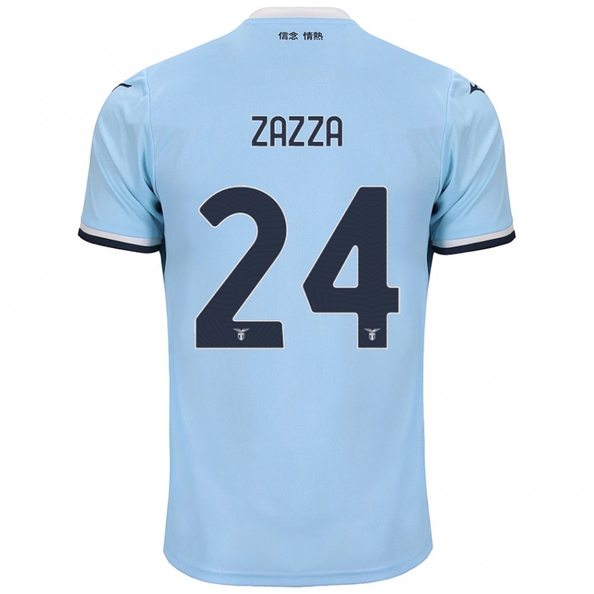 Criança Camisola Matteo Zazza #24 Azul Principal 2024/25 Camisa Brasil