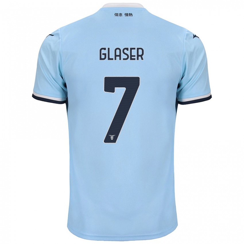 Criança Camisola Julia Glaser #7 Azul Principal 2024/25 Camisa Brasil