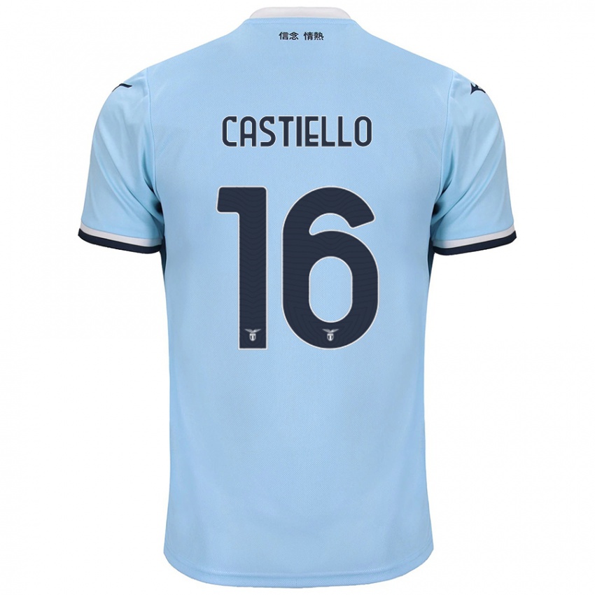 Criança Camisola Antonietta Castiello #16 Azul Principal 2024/25 Camisa Brasil