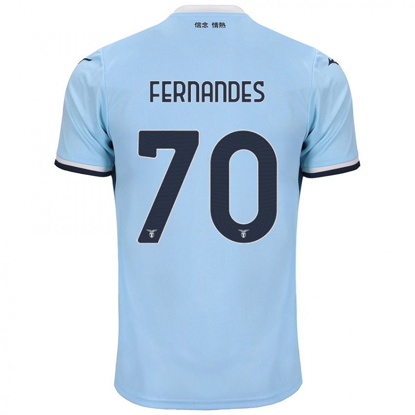 Criança Camisola Saná Fernandes #70 Azul Principal 2024/25 Camisa Brasil