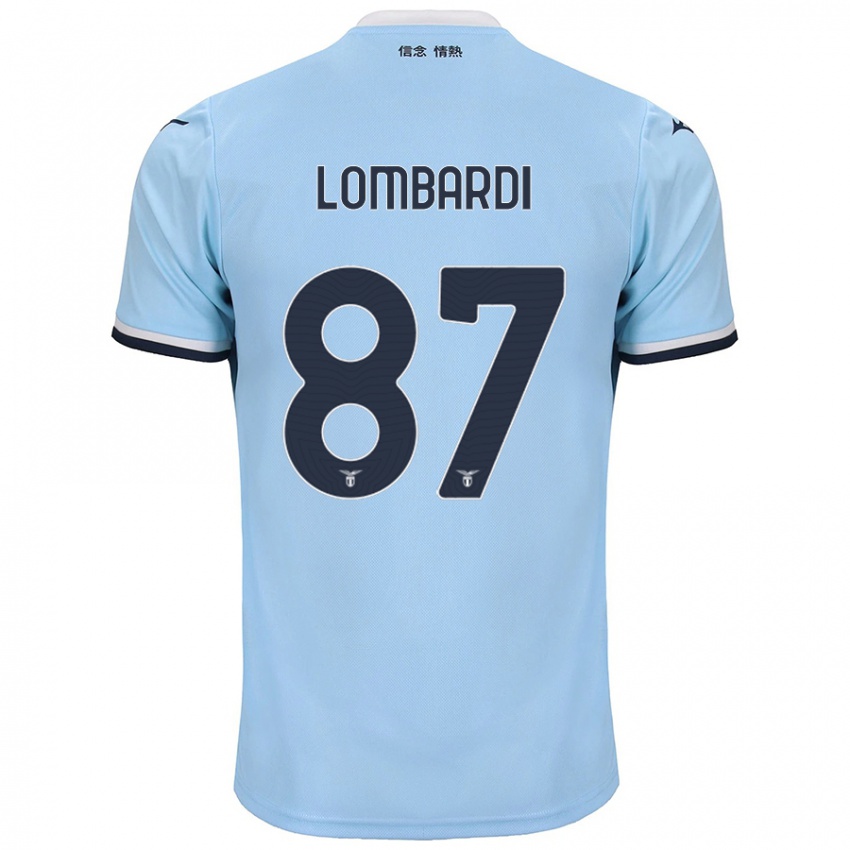 Criança Camisola Cristiano Lombardi #87 Azul Principal 2024/25 Camisa Brasil