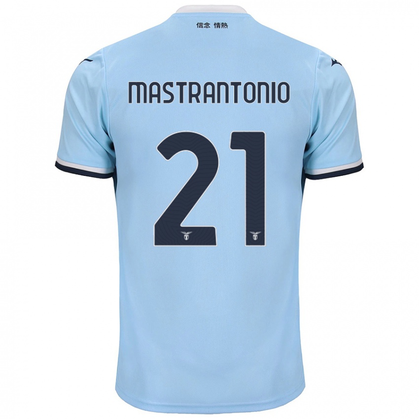 Criança Camisola Ella Mastrantonio #21 Azul Principal 2024/25 Camisa Brasil